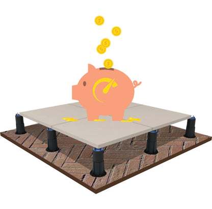 36 x FIGREX Stelzlager MP3 / 60 - 100 mm / Karton à 36 Stk.